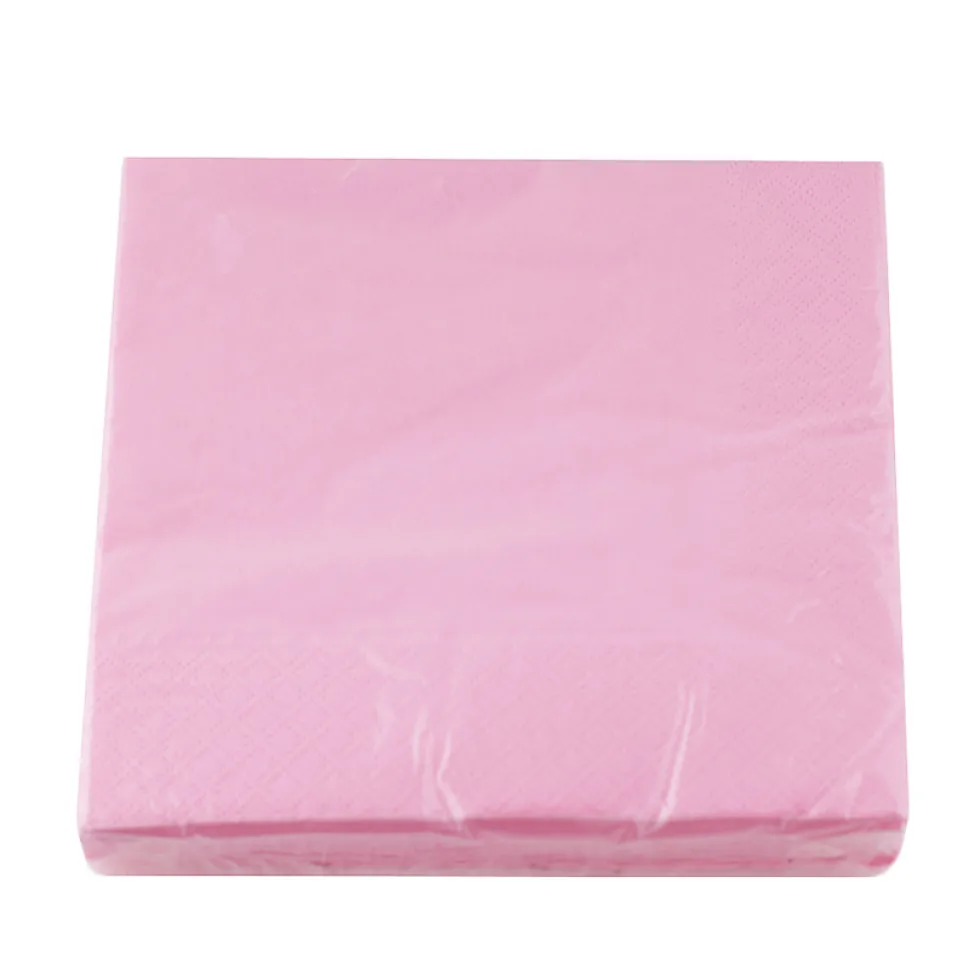 Juego de 20 servilletas rosas