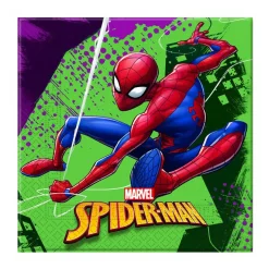 Juego de 20 Servilletas Spiderman Team Up