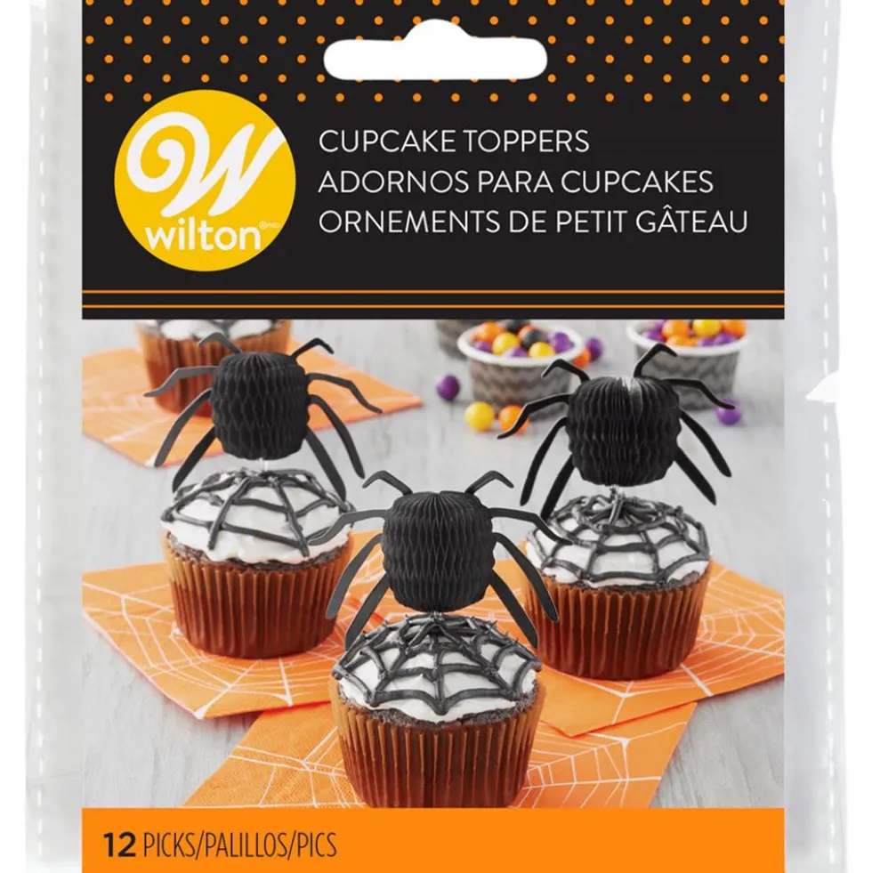 Juego de 12 Toppers Araña