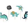 Juego de 5 Toppers Dinosaurios Modelo A