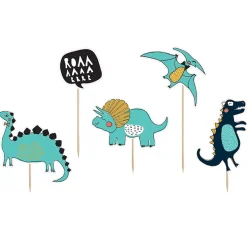 Juego de 5 Toppers Dinosaurios Modelo A