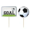Juego de 6 Toppers Fútbol Goal