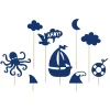 Juego de 9 toppers para dulces Ahoy