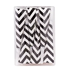 Juego de 6 Trompetas Chevron Negro