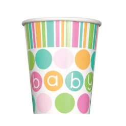 Juego de 8 Vasos Baby Colores Pastel