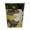 Juego de 8 Vasos Camuflaje Militar