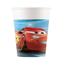 Juego de 8 vasos de Papel Cars