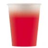 Juego de 8 Vasos de Papel Rojo 200 ml