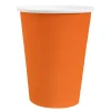 Juego de 10 Vasos Naranjas 260 ml