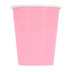 Juego de 8 Vasos Rosa Pastel