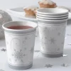 Juego de 8 Vasos Snowflakes
