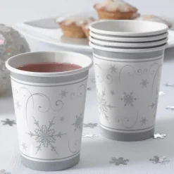 Juego de 8 Vasos Snowflakes