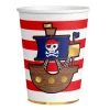 Juego de 8 vasos Tesoro Pirata 250 ml