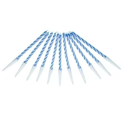Juego de 12 Velas Azules 6 cm