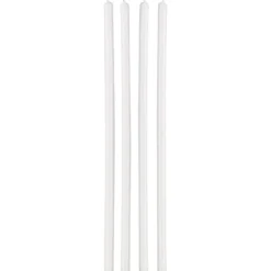 Juego de 12 velas largas blancas Wilton