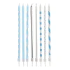 Juego de 16 Velas Mix Azul 13 cm