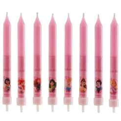 Juego de 8 Velas Princesas Disney