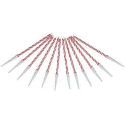 Juego de 12 Velas Rojas 6 cm - 12 ud