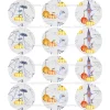 Juego 12 Impresiones Papel Comestible Halloween Modelo E 6 cm