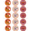 Juego 15 Impresiones Papel Comestible Dulce Halloween A 5 cm