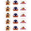 Juego 15 Impresiones Papel Comestible Dulce Halloween B 5 cm