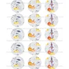 Juego 15 Impresiones Papel Comestible Halloween Modelo E 5 cm