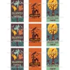 Juego 9 Impresiones Papel Comestible Halloween Rectangular A