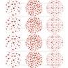 Juego 12 Impresiones Papel de Azúcar Corazones Modelo A 6 cm