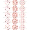 Juego 15 Impresiones Papel de Azúcar Corazones Modelo A 5 cm