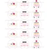 Juego 15 Impresiones Papel de Azúcar Logo San Valentín A 5 cm