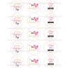 Juego 15 Impresiones Papel de Azúcar Logo San Valentín B 5 cm