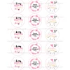 Juego 15 Impresiones Papel de Azúcar Logo San Valentín C 5 cm