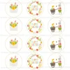Juego 12 Impresiones Papel de Azúcar Logo Happy Easter B 6 cm
