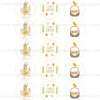 Juego 15 Impresiones Papel de Azúcar Logo Happy Easter A 5 cm