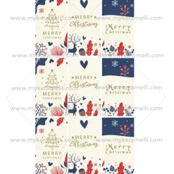 Juego 9 Impresiones 9x5 cm en Papel Comestible Navidad Rectangular A