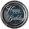 Juego 8 Platos Happy Birthday Azul 22cm