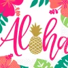Juego 16 Servilletas Aloha Lunch