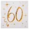 Juego 20 Servilletas Cóctel 60 años
