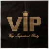 Juego 20 Servilletas Negras VIP