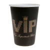 Juego 10 Vasos Negros VIP 220 ml