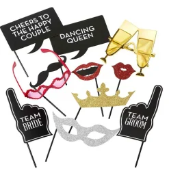 Kit de 14 Accesorios para Photocall de Bodas