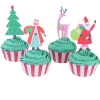 Kit Decoración de Cupcakes Taller de Santa Claus