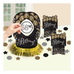 Kit de Decoración de Mesa Gold Sparkling