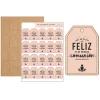 Kit de 20 Etiquetas de Madera Comunión Rosa