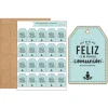 Kit de 20 Etiquetas de Madera Comunión Azul