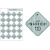 Kit de 20 Etiquetas de Vinilo Adhesivo Just Married