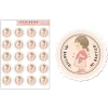 Kit de 20 Etiquetas de Vinilo Adhesivo Bautizo Niña