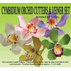 Kit orquidea Cymbidium: cortadores y marcador