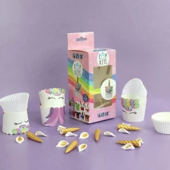 Kit para Cupcakes Unicornio 6 ud