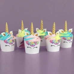 Kit para Cupcakes Unicornio 6 ud